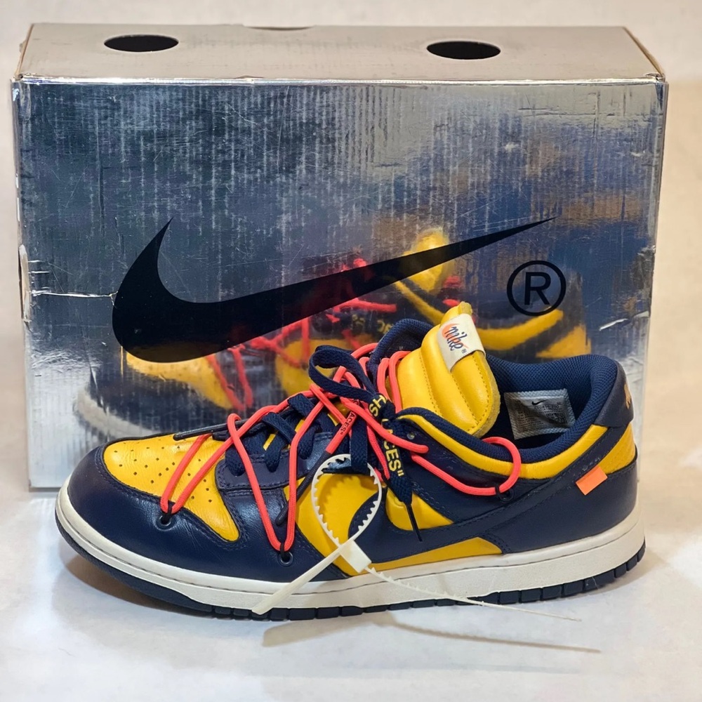 Nike Dunk Low Off-White University Gold “Michigan”